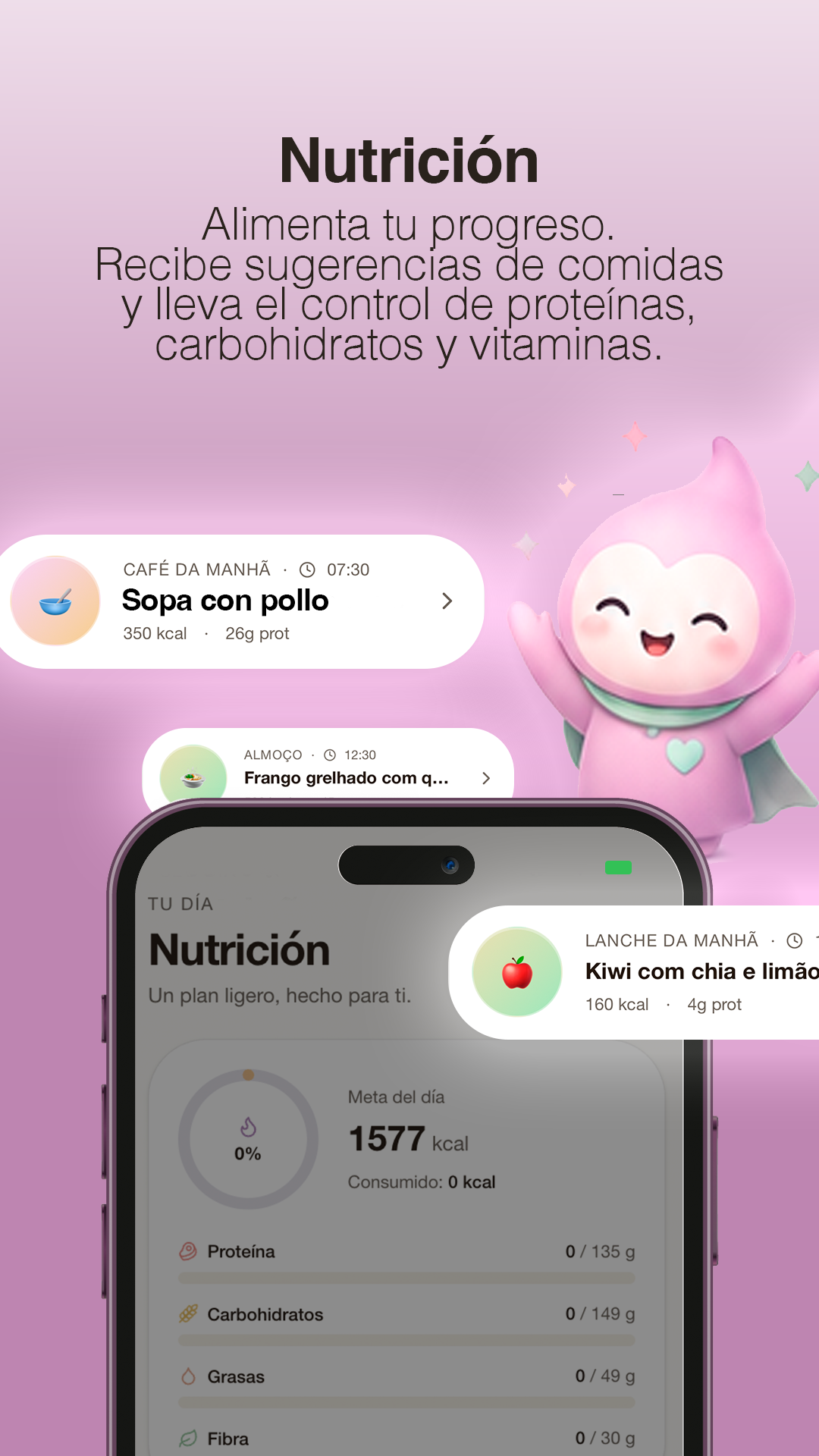 Pantalla de la app Mounji